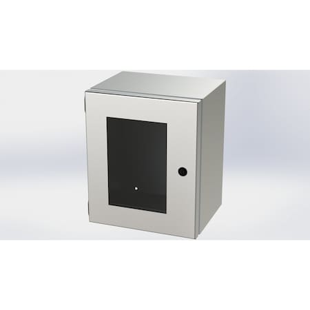 Saginaw Control & Engineering 1/4 Turn Latch Electrical Enclosures, 12 in H, 8 in D, 10 in W, NEMA 3R, 4, 4X, 12, 13 SCE-12108ELJWSS
